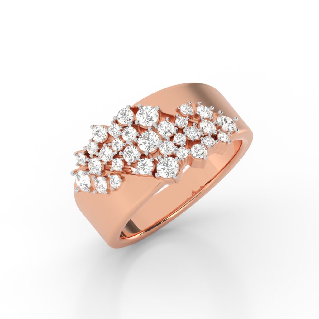thick band engagement ring