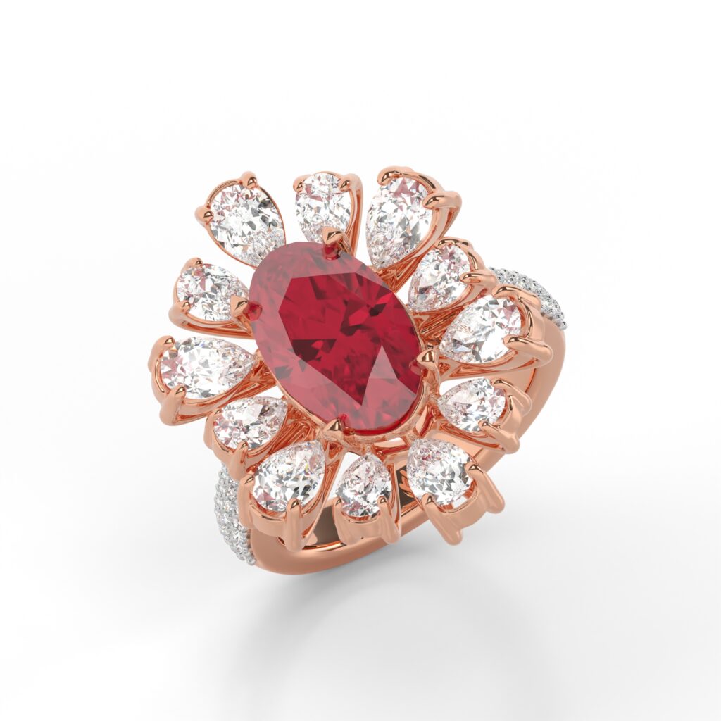 8. Colored Gemstones Engagement Rings