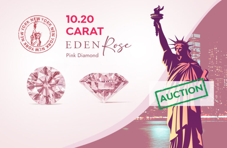 Christie’s to Auction the Rare 10.20-Carat Eden Rose Fancy-Intense-Pink Diamond