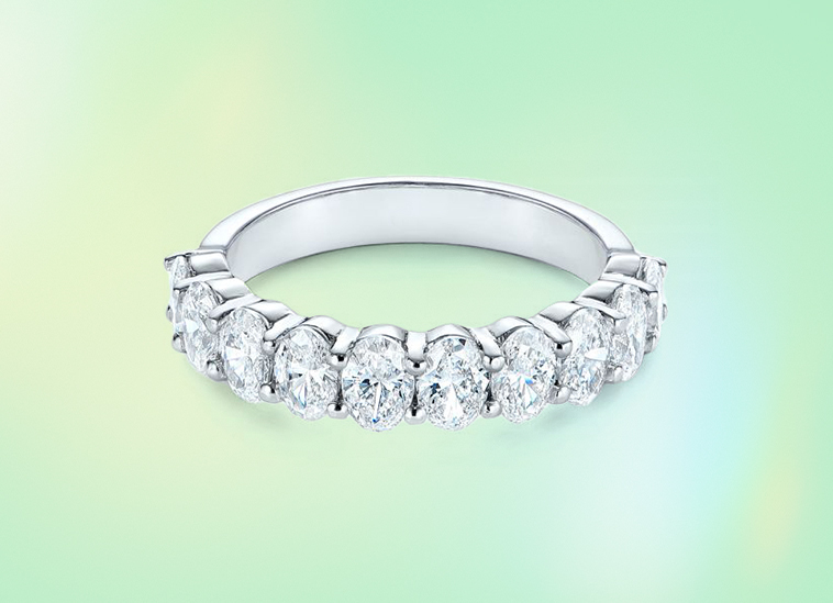 Oval Half Eternity Diamond Ring | Oval Solitaire Engagement Ring: Buying Guide For Bridal