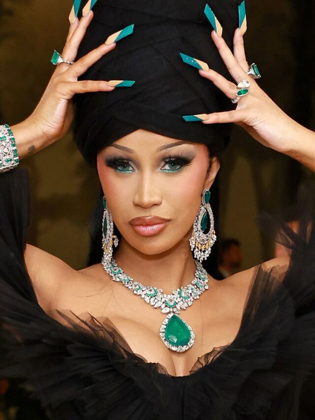 Cardi B Embraces Emerald Jewelry at the 2024 Met Gala