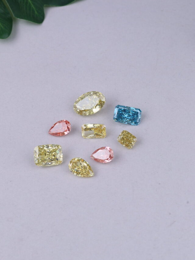 our collection of loose lab grown colored diamonds