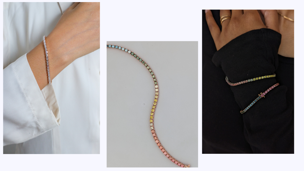 lab grown tennis bracelet