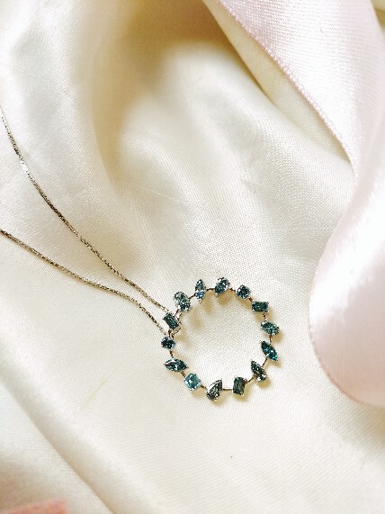 fancy color diamond necklace