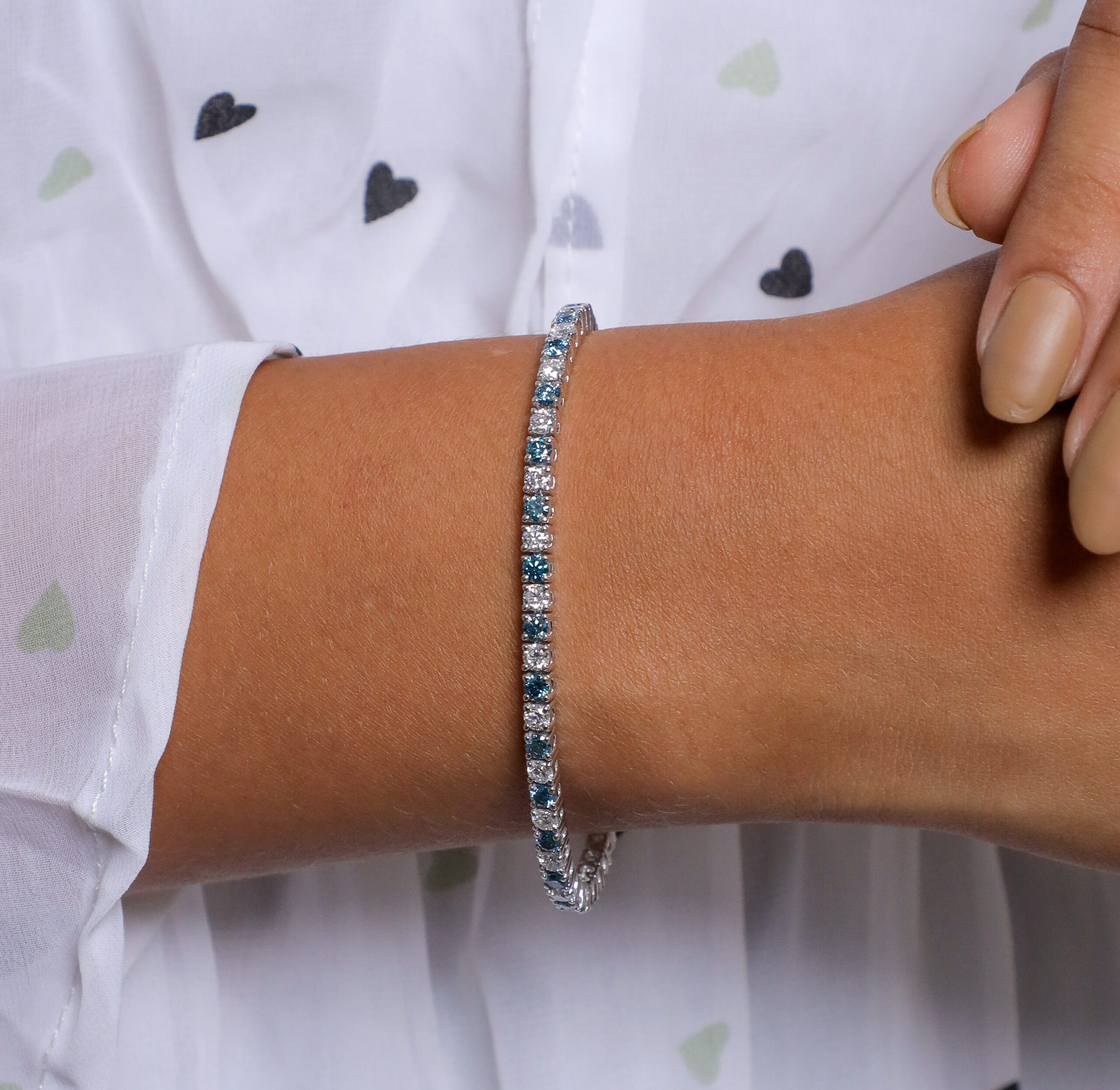 color tennis bracelet