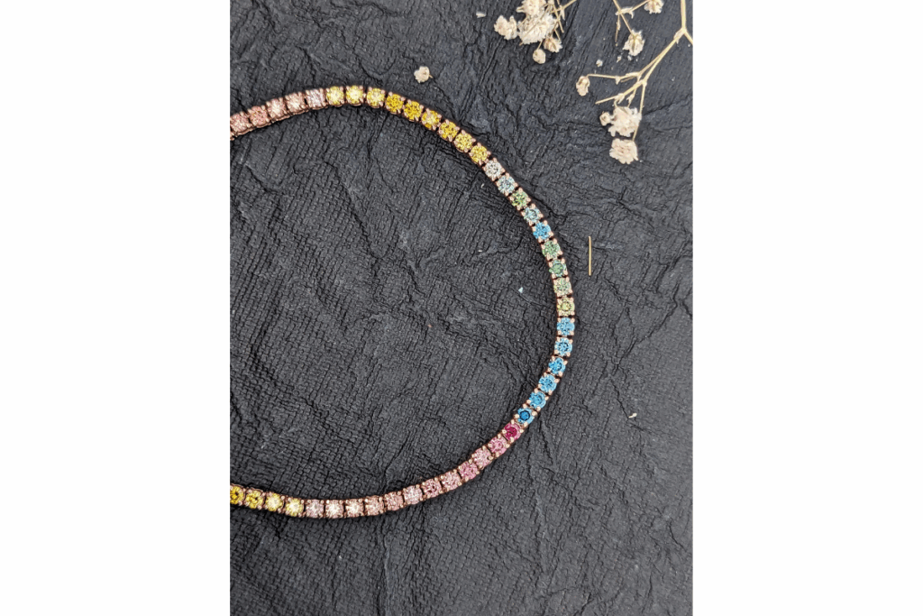 multi color diamond bracelet