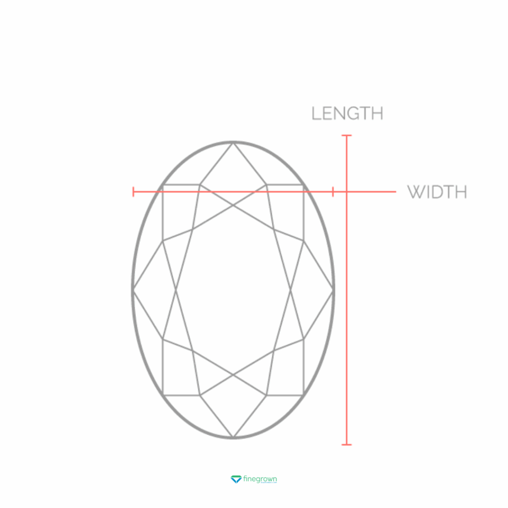 oval cut diamond table