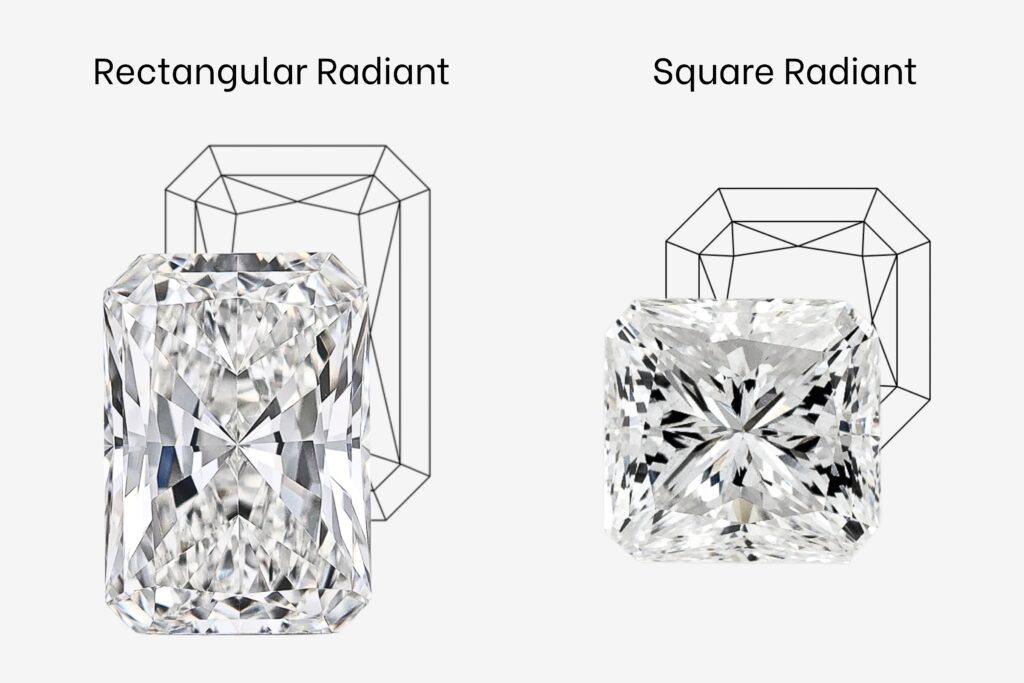Rectangular vs square Radiant
