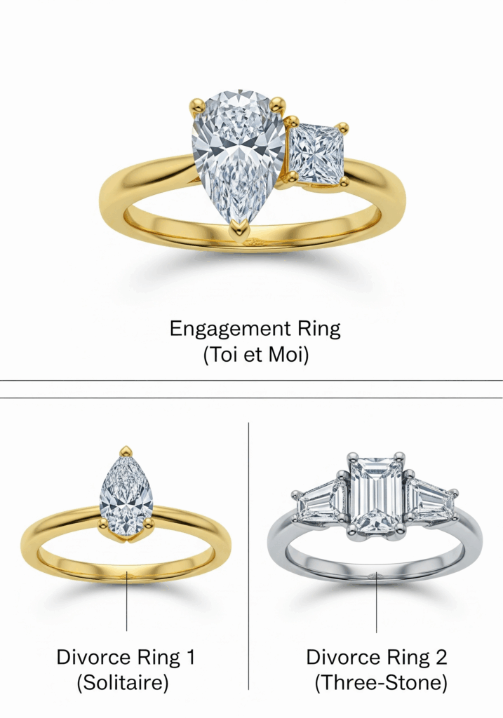 Remodeled divorce ring