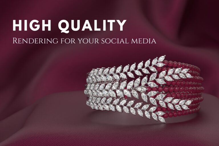 Rendering Jewelry for Social Media Visuals That Convert