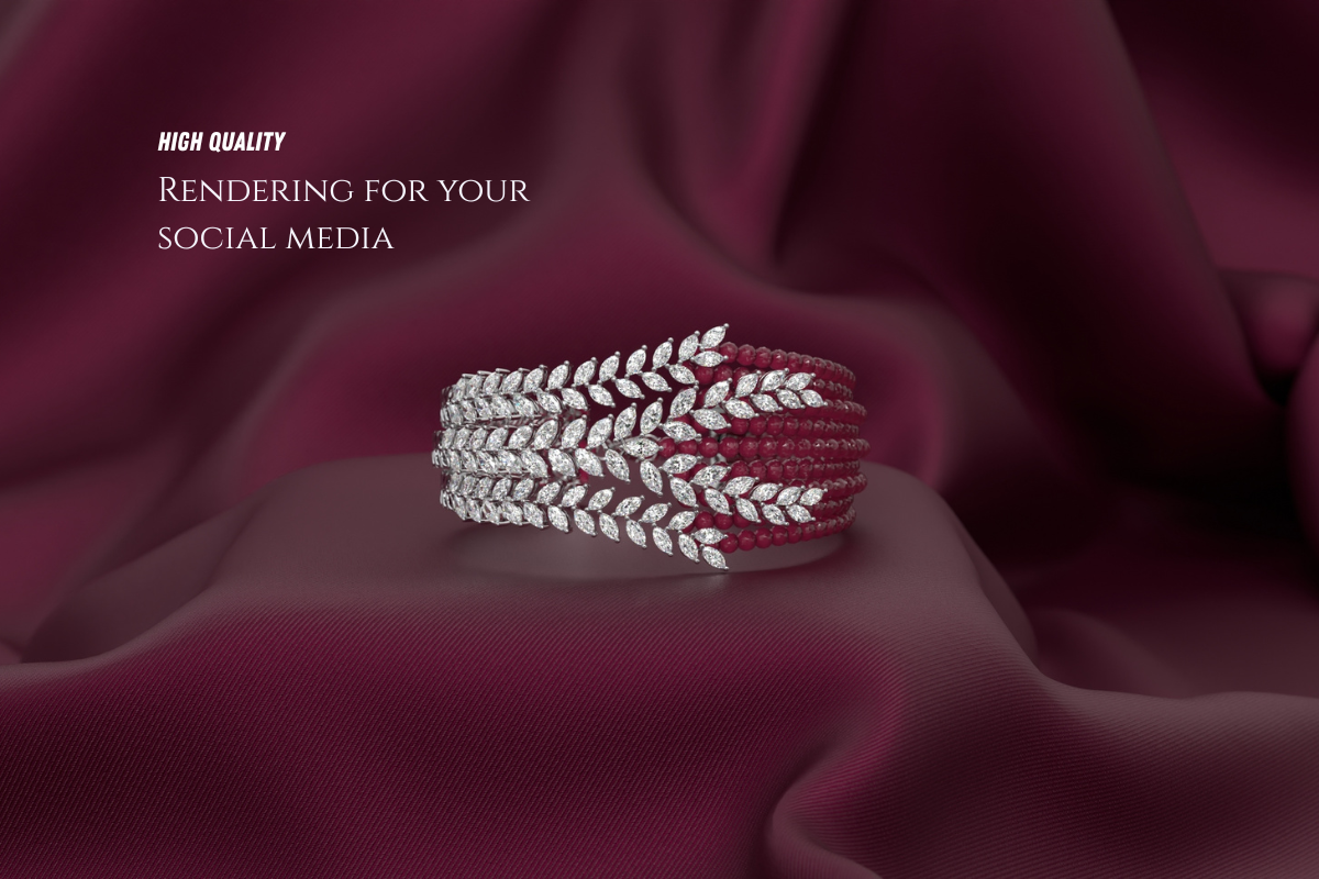 Rendering Jewelry for Social Media Visuals That Convert