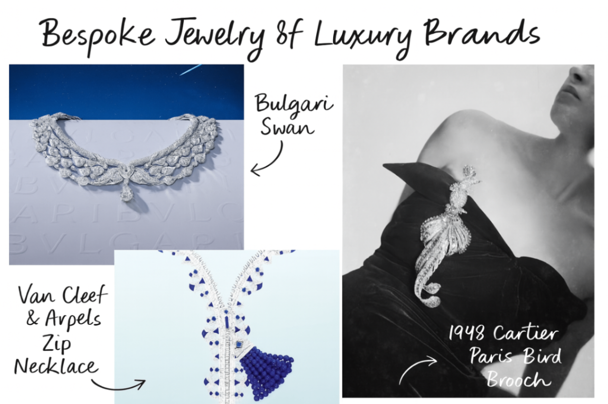 Which luxury jewelry brands provide fully customizable design options